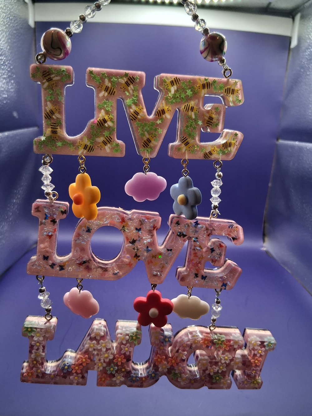 Colorful LOVE Hanging Charm Mobile